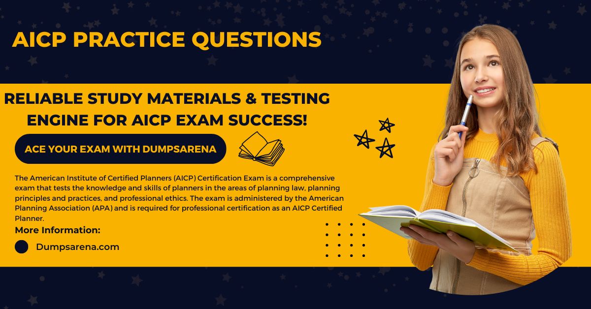 Pass The Aicp Exam Today: Start Practicing Now